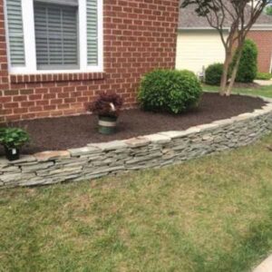 Williamsburg Stacked Stone Walls | American Dream Landscapes